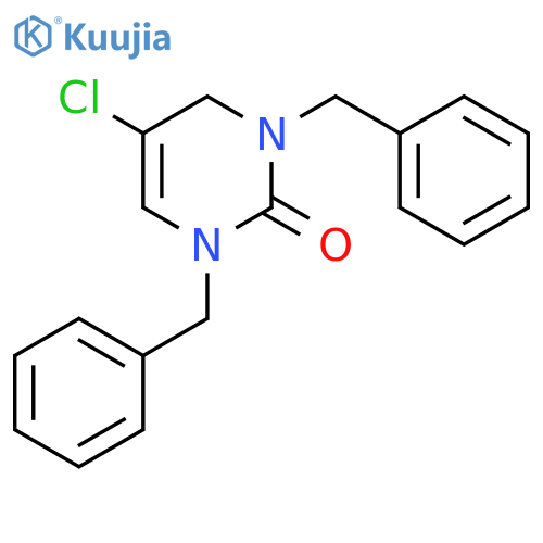 2(1H)-Pyrimidinone, 5-chloro-3,4-dihydro-1,3-bis(phenylmethyl)- structure