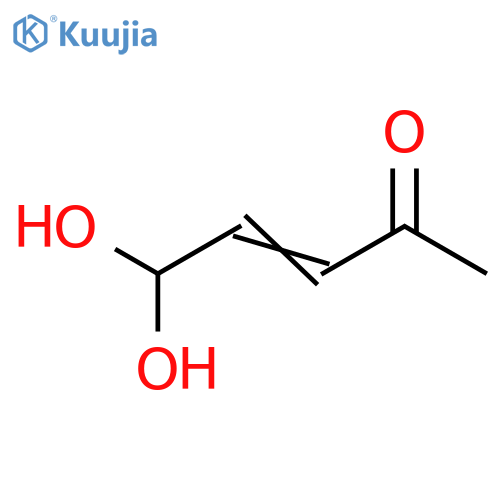 3-Penten-2-one,5,5-dihydroxy- structure