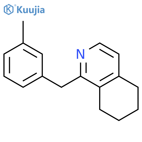 Isoquinoline, 5,6,7,8-tetrahydro-1-[(3-methylphenyl)methyl]- structure