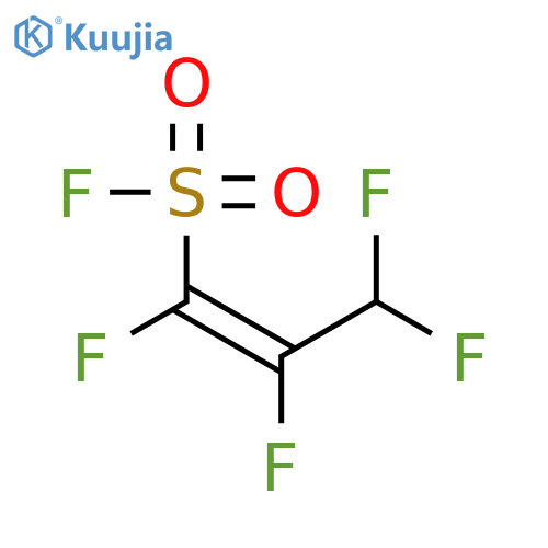 1-Propene-1-sulfonyl fluoride, 1,2,3,3-tetrafluoro-, (E)- structure