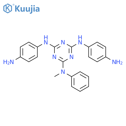 1,3,5-Triazine-2,4,6-triamine, N4,N6-bis(4-aminophenyl)-N2-methyl-N2-phenyl- structure