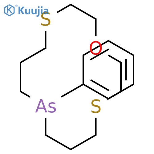 1-Oxa-4,12-dithia-8-arsacyclotetradecane, 8-phenyl- structure