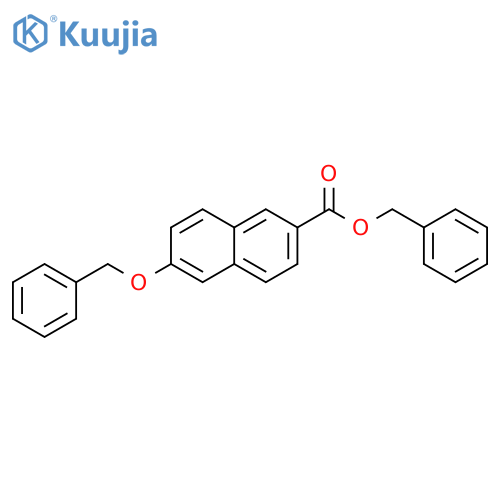 2-Naphthalenecarboxylic acid, 6-(phenylmethoxy)-, phenylmethyl ester structure