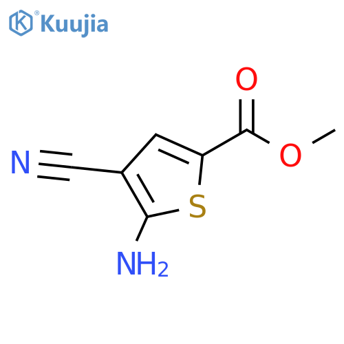 methyl 5-amino-4-cyanothiophene-2-carboxylate structure