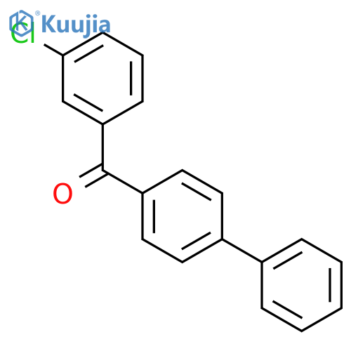 biphenyl-4-yl(3-chlorophenyl)methanone structure