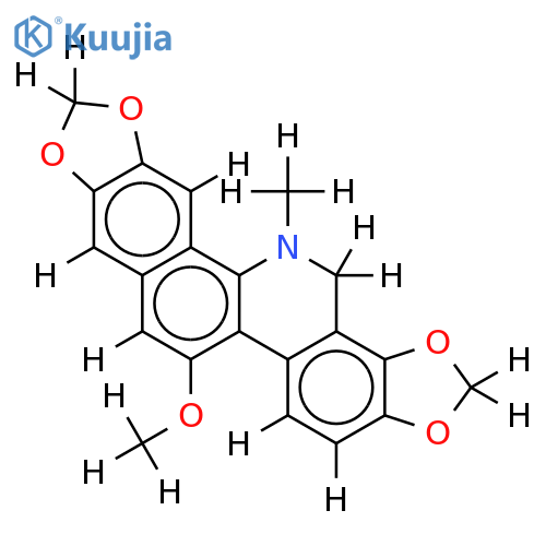 2,3,7,8-bismethylenedioxy-11-methoxy-5-methyl-5,6-dihydrodibenzophenanthridine structure