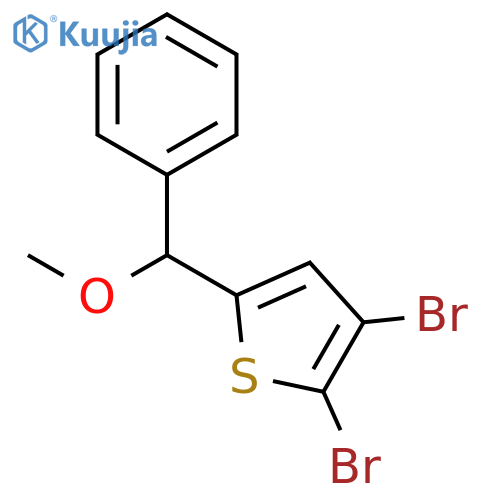 Thiophene, 2,3-dibromo-5-(methoxyphenylmethyl)- structure