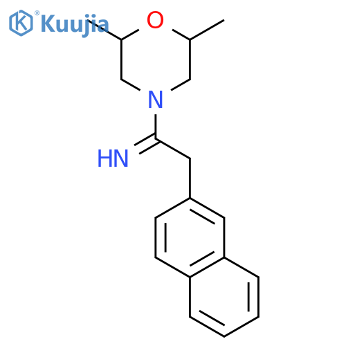 Morpholine, 4-[1-imino-2-(2-naphthalenyl)ethyl]-2,6-dimethyl- structure