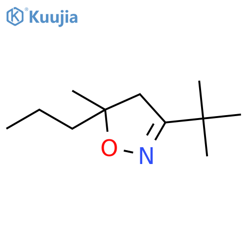 Isoxazole, 3-(1,1-dimethylethyl)-4,5-dihydro-5-methyl-5-propyl- structure