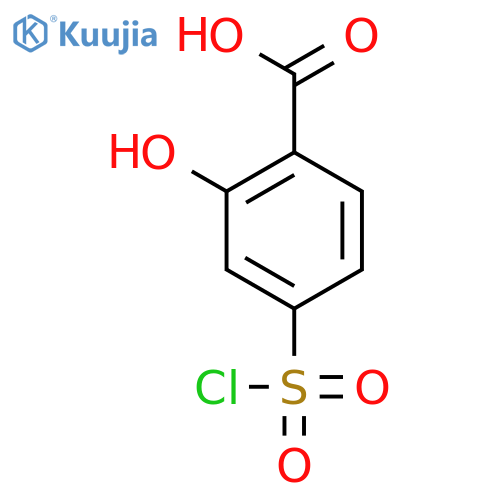 4-(CHLOROSULFONYL)-2-HYDROXYBENZOIC ACID structure