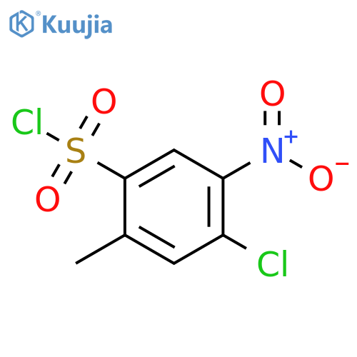 4-chloro-2-methyl-5-nitrobenzene-1-sulfonyl chloride structure