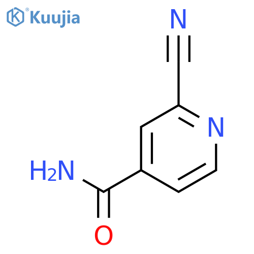2-cyano-4-Pyridinecarboxamide structure