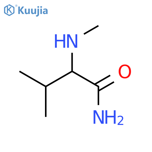 Butanamide, 3-methyl-2-(methylamino)- structure