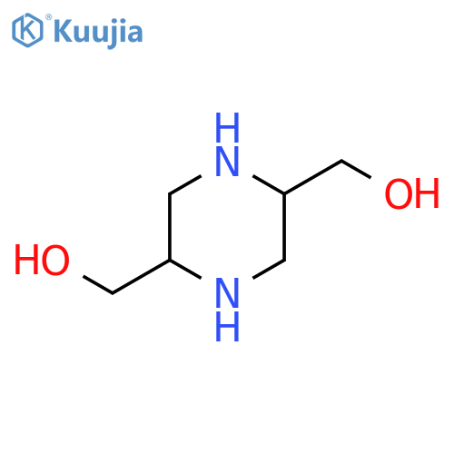 Piperazine-2,5-diyldimethanol structure