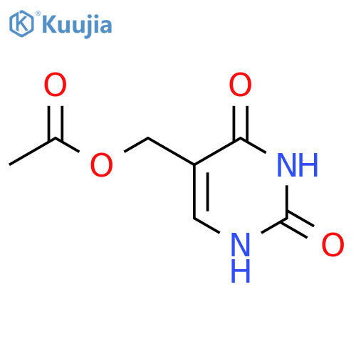 2,4(1H,3H)-Pyrimidinedione,5-[(acetyloxy)methyl]- structure