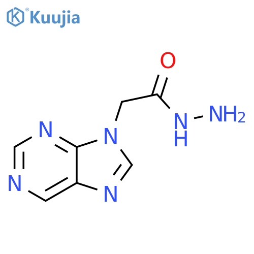 acetic acid, 9h-purine-9-yl-, hydrazide structure
