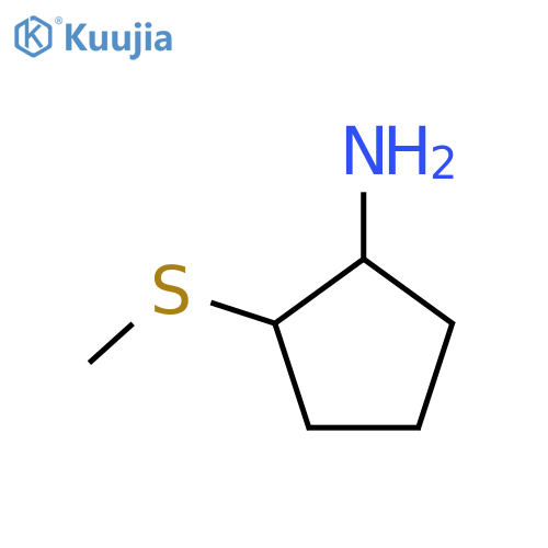 2-(Methylsulfanyl)cyclopentan-1-amine structure