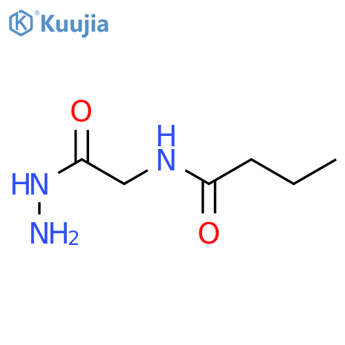 Glycine, N-butyryl-, hydrazide (6CI) structure