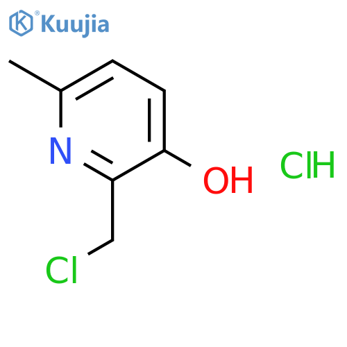 2-(Chloromethyl)-6-methylpyridin-3-ol hydrochloride structure