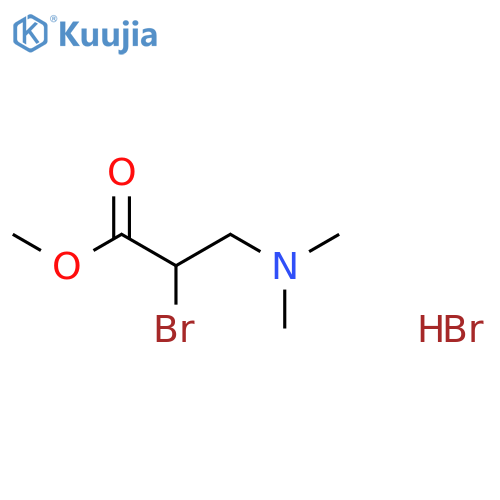 Methyl 2-Bromo-3-(dimethylamino)propanoate Hydrobromide structure