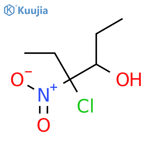 3-Hexanol, 4-chloro-4-nitro- structure