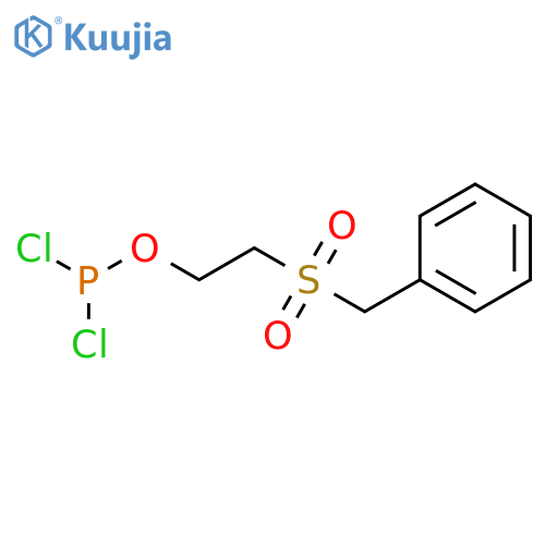 Phosphorodichloridous acid, 2-[(phenylmethyl)sulfonyl]ethyl ester structure