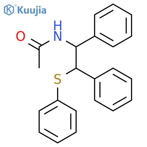 Acetamide, N-[1,2-diphenyl-2-(phenylthio)ethyl]- structure