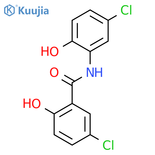 Benzamide, 5-chloro-N-(5-chloro-2-hydroxyphenyl)-2-hydroxy- structure
