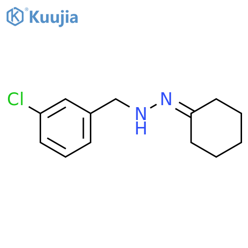Cyclohexanone, (3-chlorophenyl)methylhydrazone structure