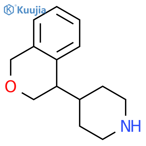 Piperidine, 4-(3,4-dihydro-1H-2-benzopyran-4-yl)- structure
