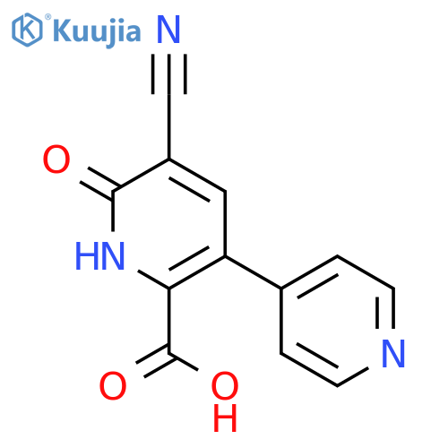 5-Cyano-1,6-dihydro-6-oxo-3,4'-bipyridine-2-carboxylic Acid structure