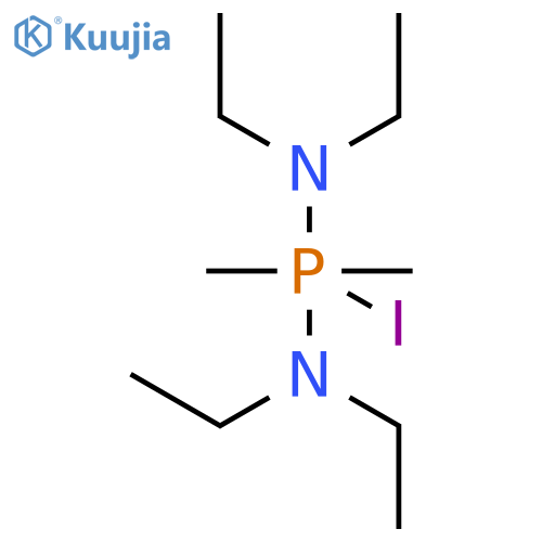Phosphoranediamine, N,N,N',N'-tetraethyl-1-iodo-1,1-dimethyl- structure