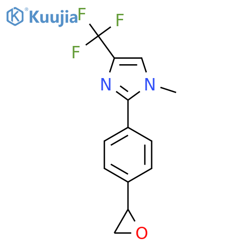 1H-Imidazole, 1-methyl-2-(4-oxiranylphenyl)-4-(trifluoromethyl)- structure