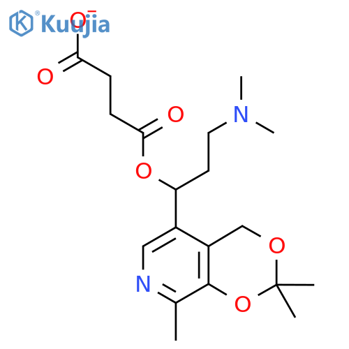 4-[3-(Dimethylamino)-1-(2,2,8-trimethyl-2H,4H-[1,3]dioxino[4,5-c]pyridin-5-yl)propoxy]-4-oxobutanoate structure