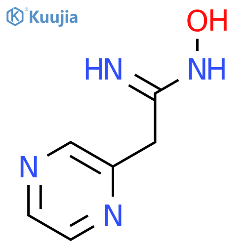 Pyrazineethanimidamide, N-hydroxy- structure