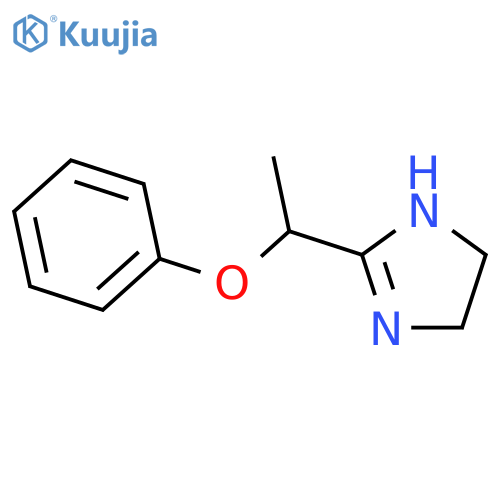 1H-Imidazole, 4,5-dihydro-2-(1-phenoxyethyl)- structure