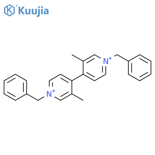4,4'-Bipyridinium, 3,3'-dimethyl-1,1'-bis(phenylmethyl)- structure