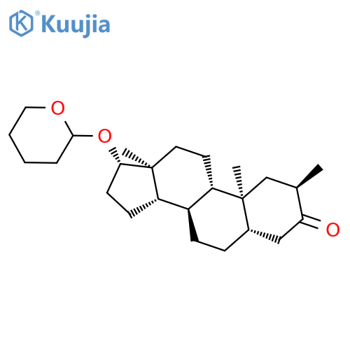 Androstan-3-one,2-methyl-17-[(tetrahydro-2H-pyran-2-yl)oxy]-, (2a,5a,17b)- (9CI) structure