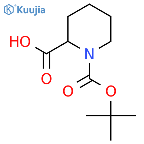 1-tert-butoxycarbonylpiperidine-2-carboxylic acid structure