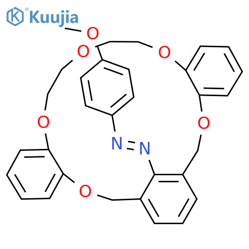 Diazene,(4-methoxyphenyl)(19,20,22,23-tetrahydro-12H-7,11-metheno-6H-dibenzo[b,k][1,4,7,10,13]pentaoxacycloeicosin-25-yl)-,(1E)- (9CI) structure