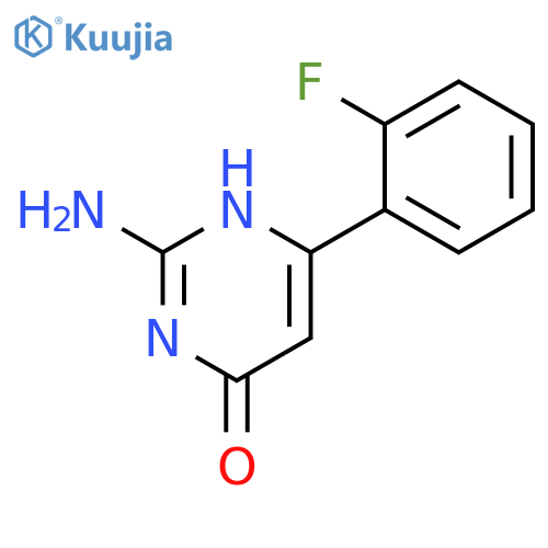 4(1H)-Pyrimidinone, 2-amino-6-(2-fluorophenyl)- structure