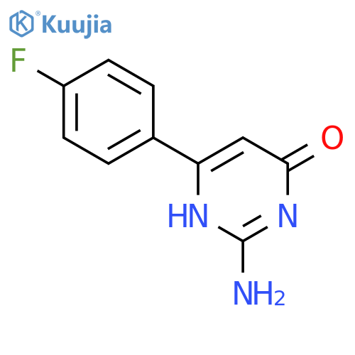 2-amino-6-(4-fluorophenyl)pyrimidin-4(3H)-one structure