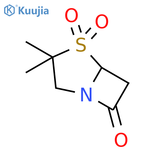 4-Thia-1-azabicyclo[3.2.0]heptan-7-one,3,3-dimethyl-, 4,4-dioxide structure