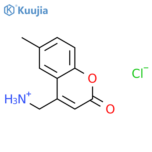 (6-methyl-2-oxo-2H-chromen-4-yl)methanaminium chloride structure