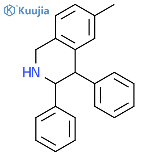 Isoquinoline, 1,2,3,4-tetrahydro-6-methyl-3,4-diphenyl- structure