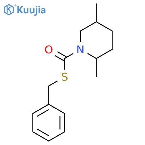 1-Piperidinecarbothioic acid, 2,5-dimethyl-, S-(phenylmethyl) ester structure