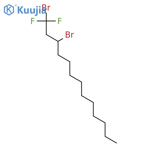 Tridecane, 1,3-dibromo-1,1-difluoro- structure