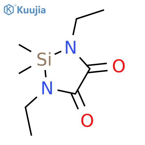1,3-Diaza-2-silacyclopentane-4,5-dione, 1,3-diethyl-2,2-dimethyl- structure