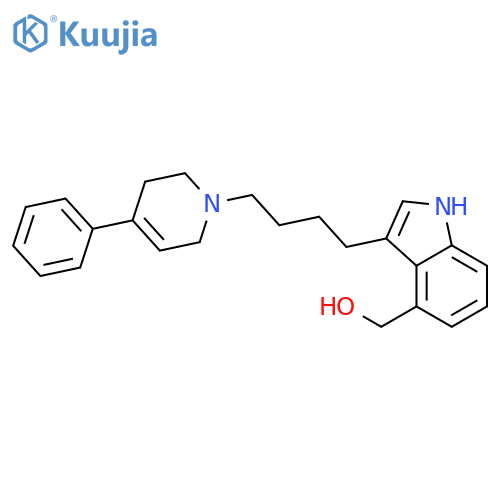 1H-Indole-4-methanol, 3-[4-(3,6-dihydro-4-phenyl-1(2H)-pyridinyl)butyl]- structure