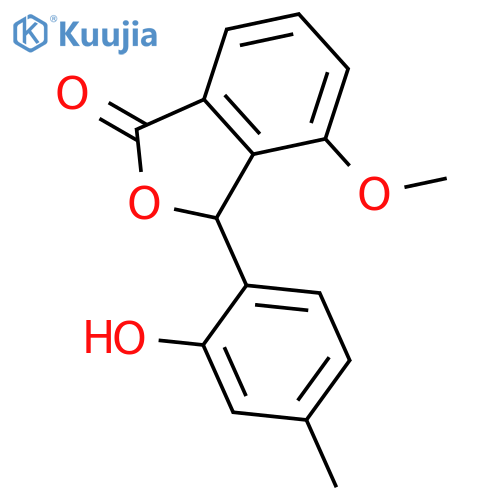 1(3H)-Isobenzofuranone, 3-(2-hydroxy-4-methylphenyl)-4-methoxy- structure